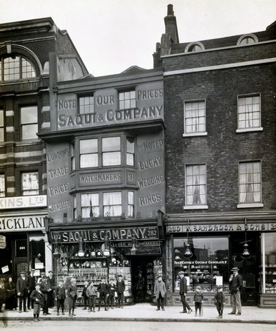 Saqui and Company, 282 Bishopsgate, London, early 1900s by English Photographer